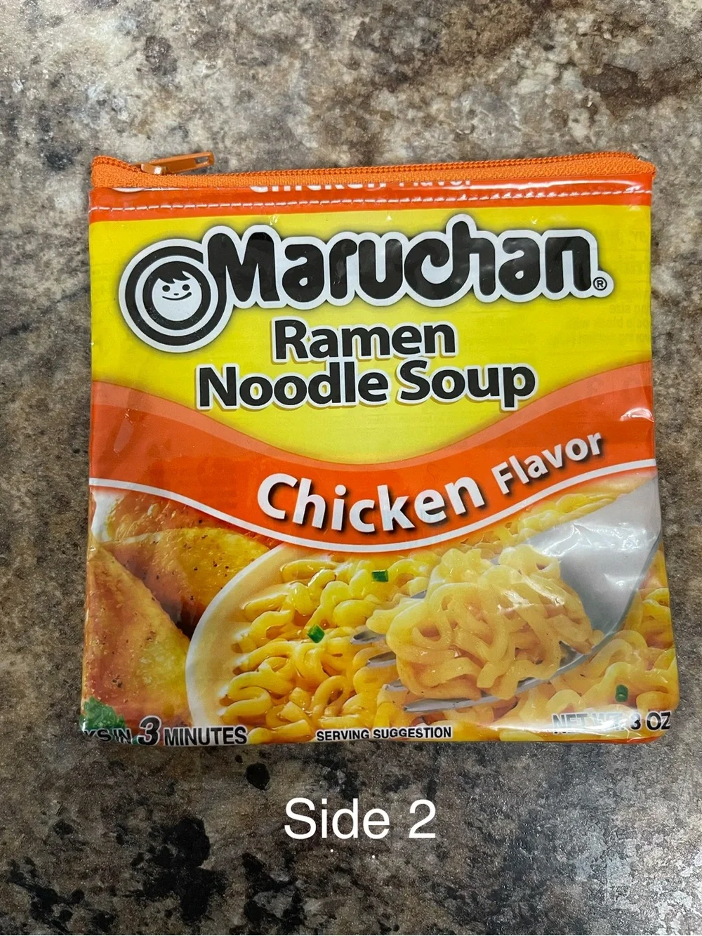 Kids Pouch — Orange & Yellow Ramen Design